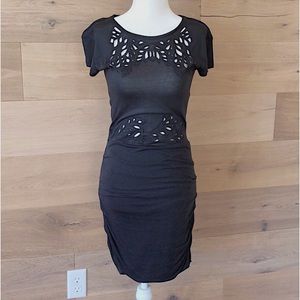 Maje Short Sleeve Jersey Dress